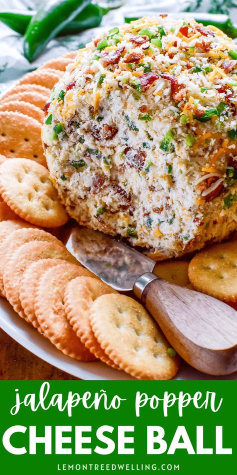 Jalapeno Popper Cheese Ball Platter